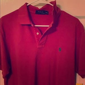 Red polo Ralph Lauren shirt